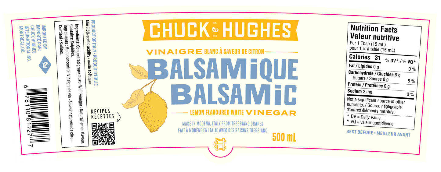 Lemon Flavoured White Balsamic